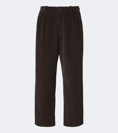 The Row The Row Tuxo pleated cotton corduroy wide-leg pants