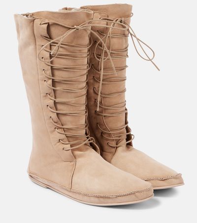 The Row The Row Tyler suede lace-up boots