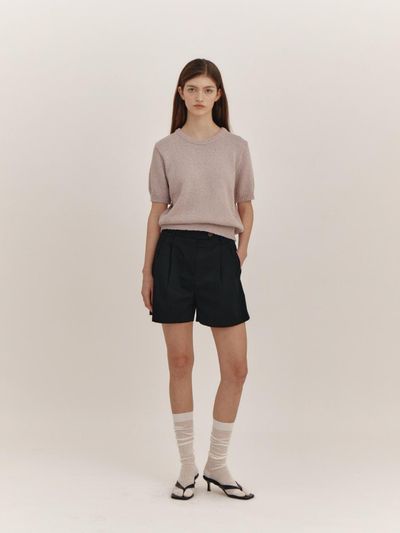 THE RYE Basic Cotton Shorts (Black)