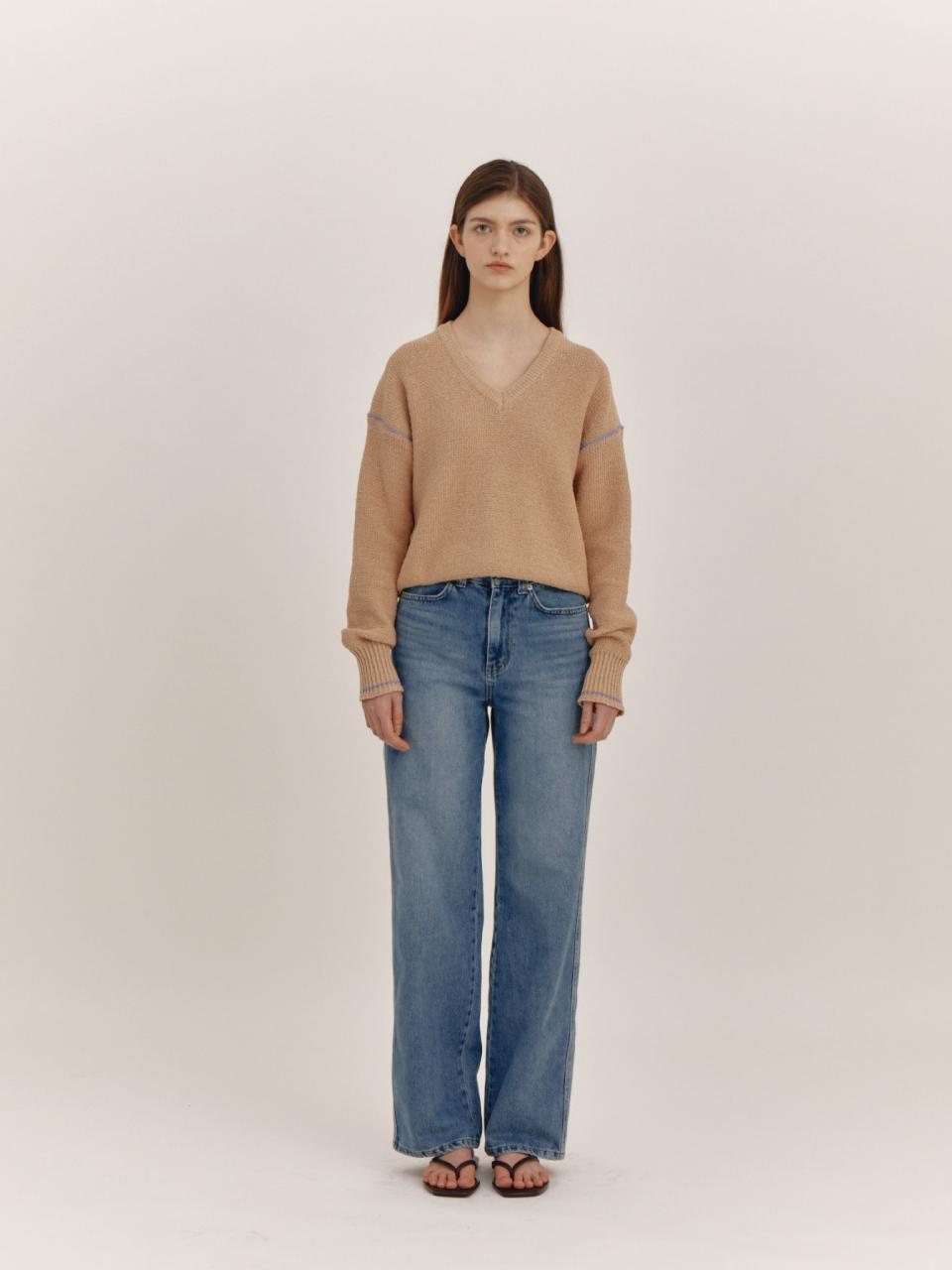 THE RYE Blue Wide Denim