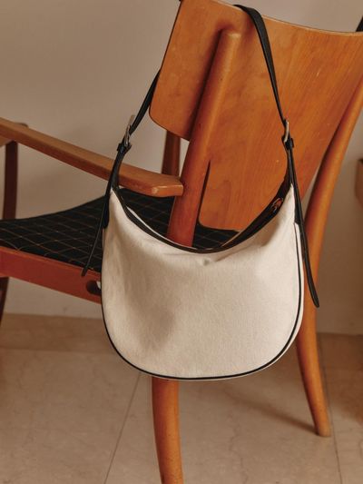 THE RYE Canvas Hobo Bag (Natural)