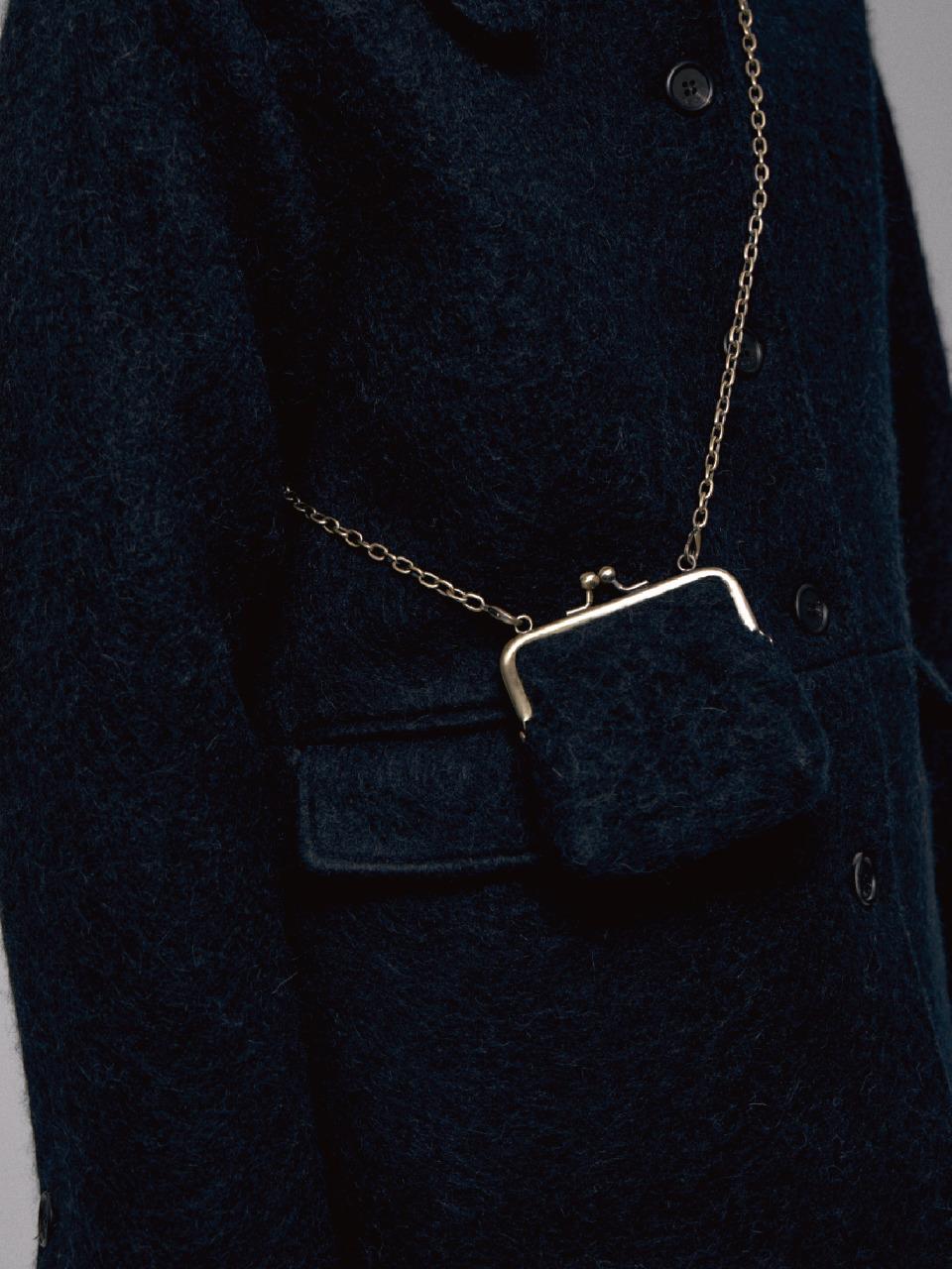 THE RYE Chain Mini Coin Bag (Dark navy)