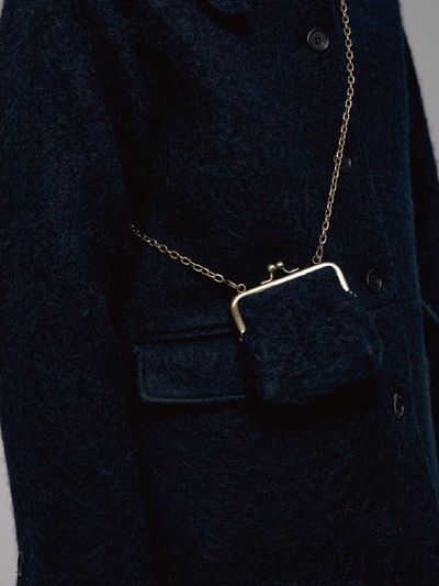 THE RYE Chain Mini Coin Bag (Dark navy)