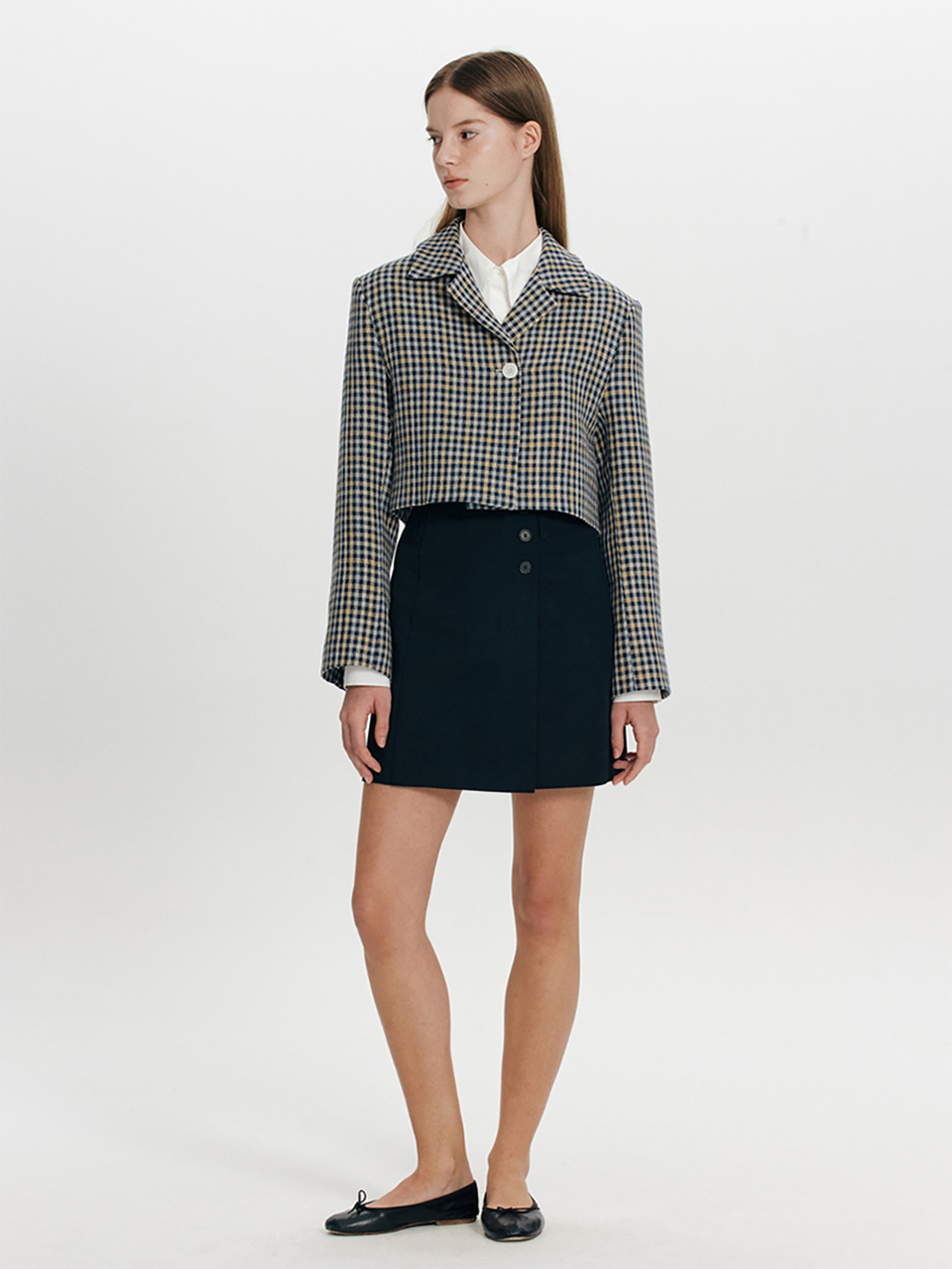 THE RYE Check Single Button Jacket _Check