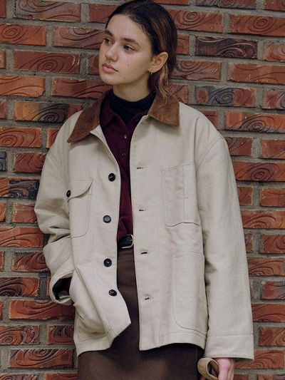THE RYE Cotton Work Jacket (Beige)