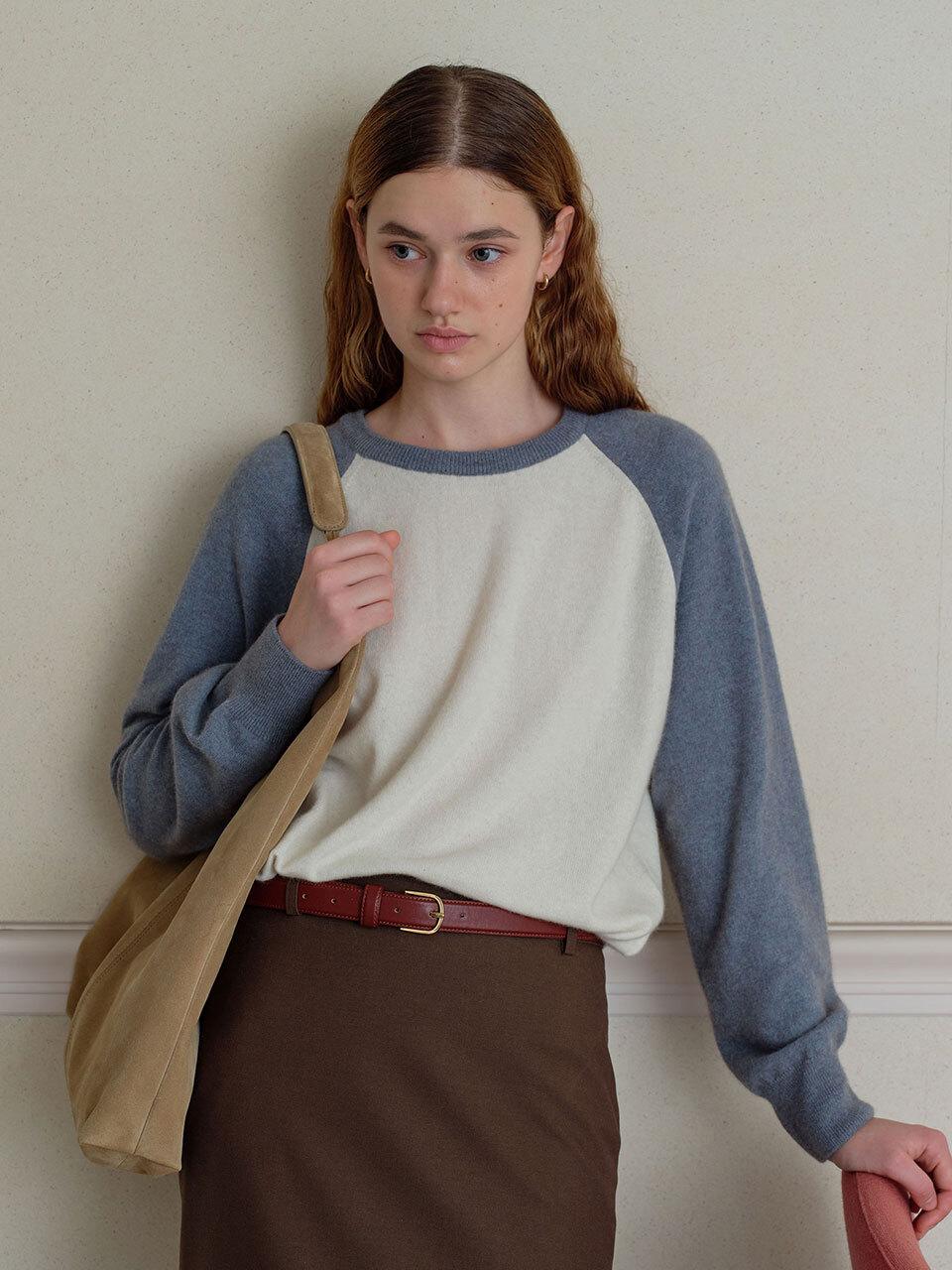 THE RYE Raglan Knit (Blue)