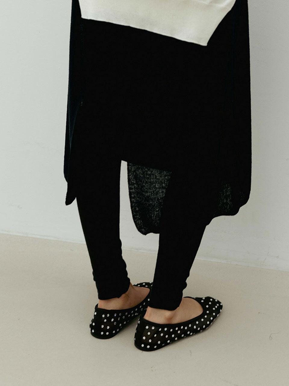 THE RYE Ribbed Leggings [Black]