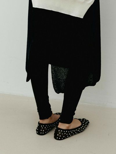 THE RYE Ribbed Leggings [Black]