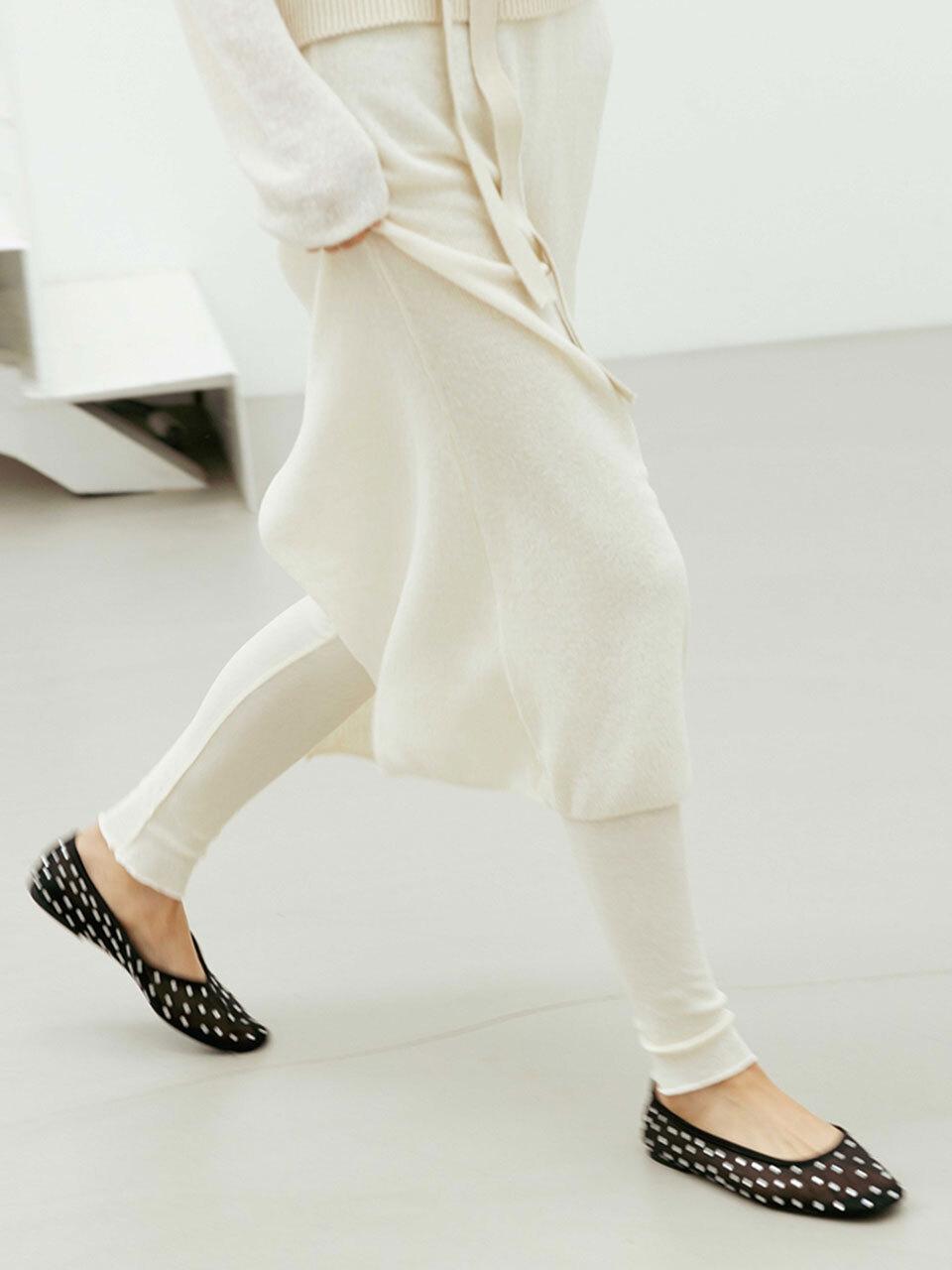 THE RYE Ribbed Leggings [WHITE]