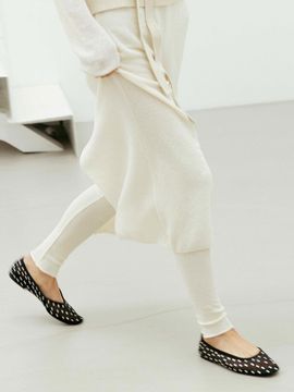 THE RYE Ribbed Leggings [WHITE]