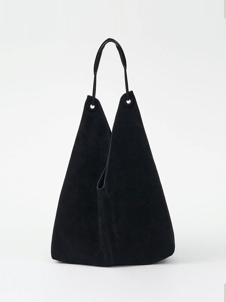 THE RYE Suede Hobo Bag (Black)
