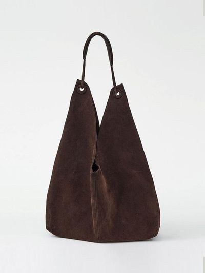 THE RYE Suede Hobo Bag (Brown)
