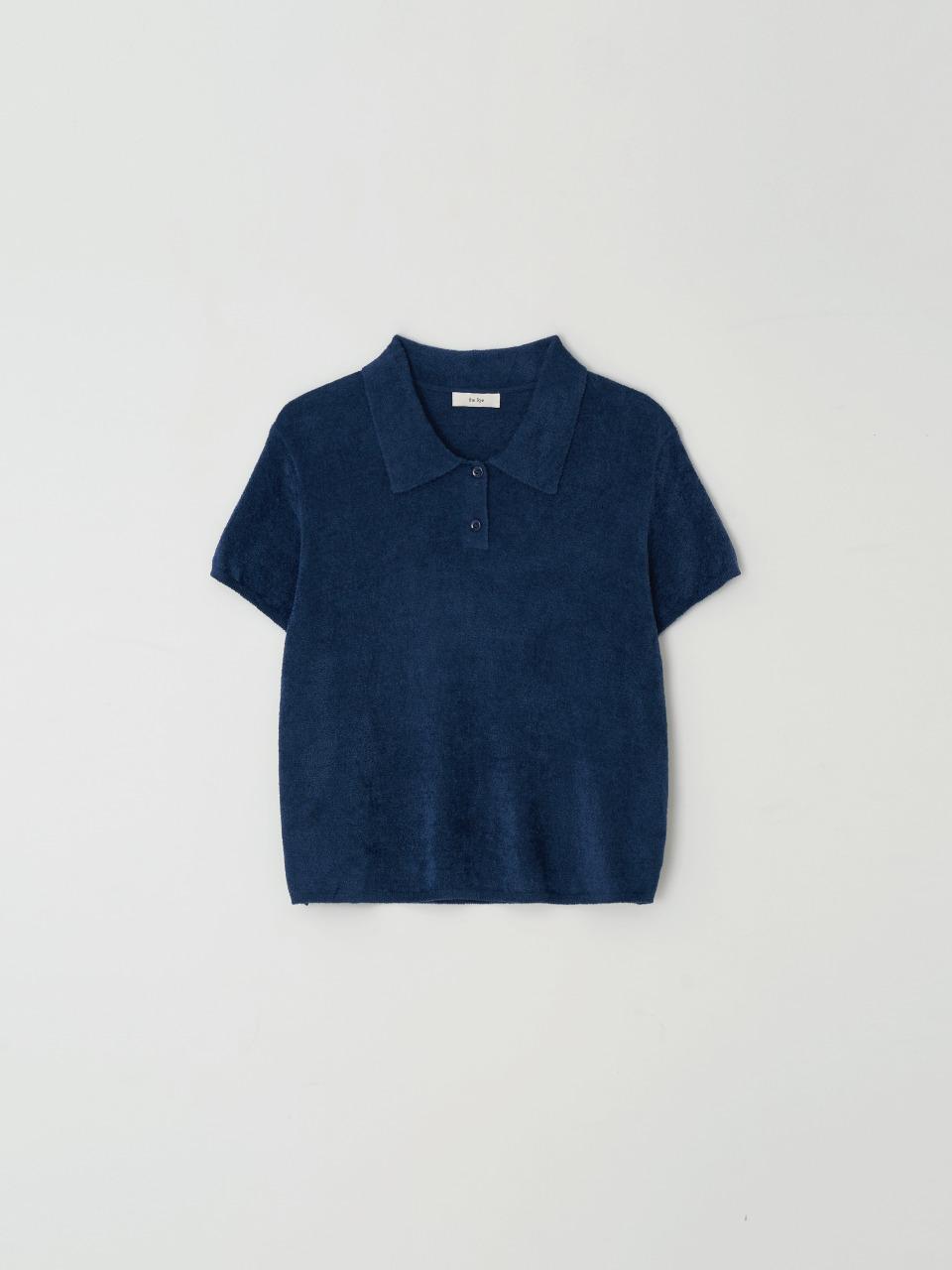 THE RYE Terry Collar T-shirts(Navy)