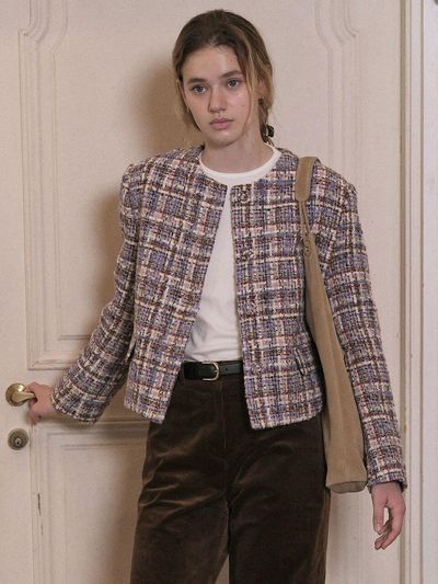THE RYE Tweed Round Jacket (Italy Fabric)