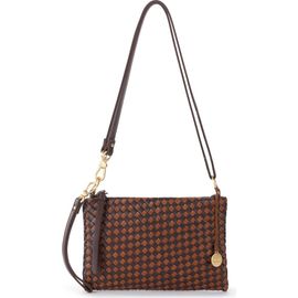 The Sak The Sak Vita Hand Woven Leather Crossbody Wristlet