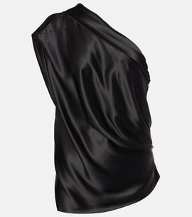 The Sei The Sei Asymmetric silk top