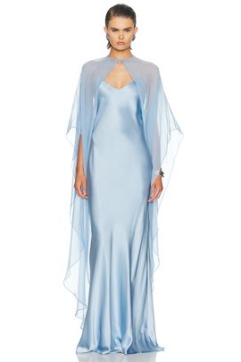 The Sei The Sei Bias Slip Dress And Cape