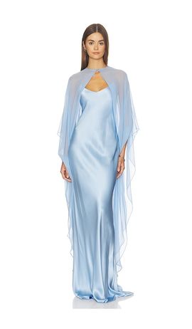 victorian linen dress Robe en lin bleu | 1770 main image 1