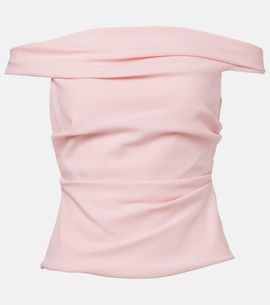 The Sei The Sei Draped off-shoulder crÃªpe corset