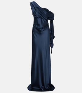 white christmas dresses Simone Cut Out One Shoulder Pink Maxi Dress - 4 main image 0