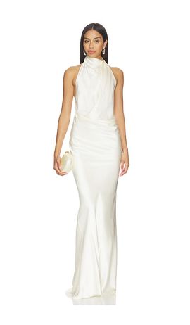 The Sei The Sei Halter Drape Gown