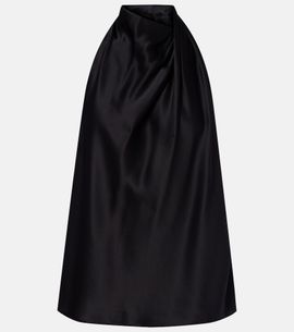 The Sei The Sei Halterneck silk satin top