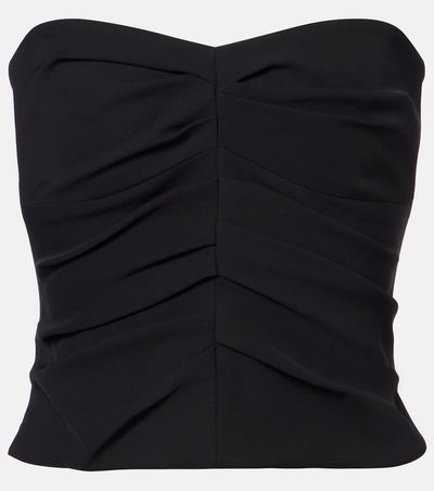 The Sei The Sei Ruched crÃªpe tube top
