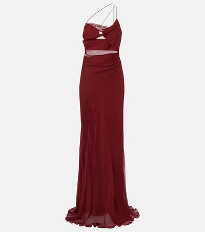 The Sei The Sei Sheer silk chiffon gown