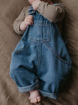 The Simple Folk The Simple Folk The Oversized Denim Dungaree Baby