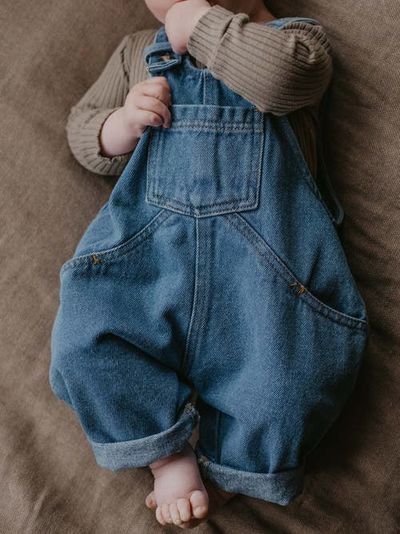 The Simple Folk The Simple Folk The Oversized Denim Dungaree Baby