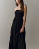 The Somerset Collection by Anthropologie By Anthropologie Somerset Linen Blend Strapless Midi Dress - 1