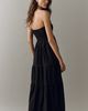 The Somerset Collection by Anthropologie By Anthropologie Somerset Linen Blend Strapless Midi Dress - 2