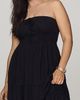 The Somerset Collection by Anthropologie By Anthropologie Somerset Linen Blend Strapless Midi Dress - 6