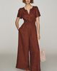 The Somerset Collection by Anthropologie Somerset Linen Wide-Leg Jumpsuit - 1