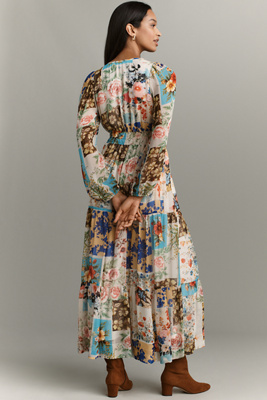 The Somerset Collection by Anthropologie - The Somerset Maxi Dress: Long-Sleeve  Chiffon Edition