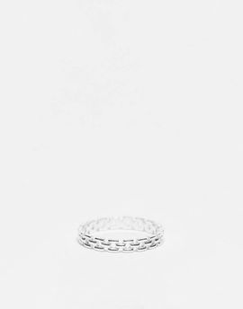 The Status Syndicate The Status Syndicate sterling silver chain link ring