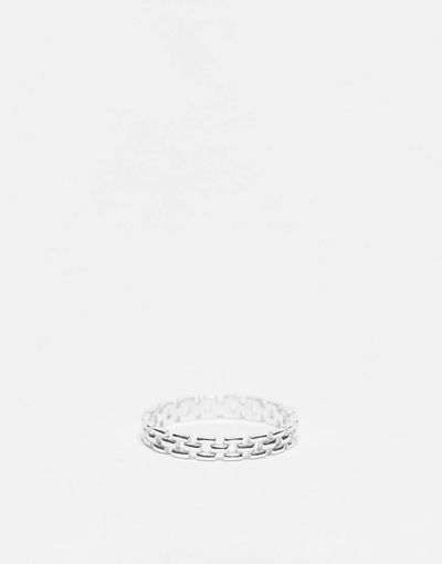 The Status Syndicate The Status Syndicate sterling silver chain link ring