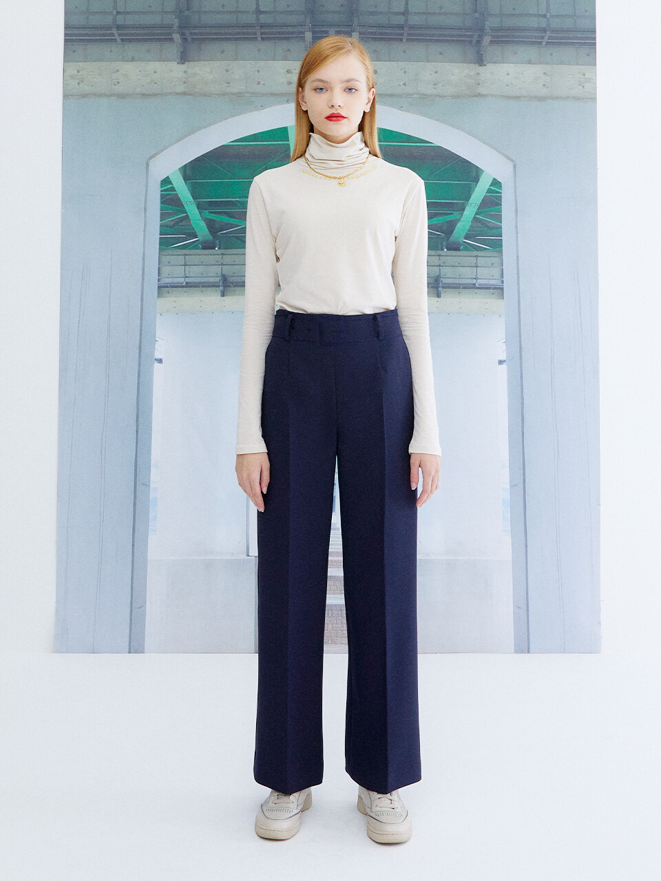the studio K Necklace Turtleneck Top