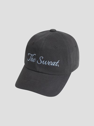 The Sweat. Cursive Logo Cap - CHARCOAL