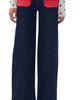The Tiny Big Sister The Tiny Big Sister Bicolor Denim Jeans Denim w/ Red - 1