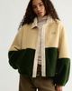The Tiny Big Sister The Tiny Big Sister Color-Blocked Fleece Jacket - 1