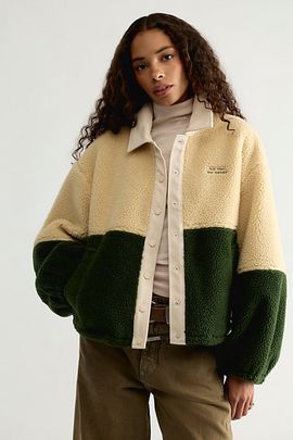 The Tiny Big Sister The Tiny Big Sister Color-Blocked Fleece Jacket
