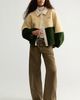 The Tiny Big Sister The Tiny Big Sister Color-Blocked Fleece Jacket - 3
