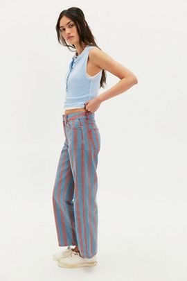 The Tiny Big Sister The Tiny Big Sister Maru Striped Jeans