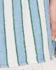 The Tiny Big Sister The Tiny Big Sister Towel Striped Elasticated Shorts Off White/Denim Blue - 6