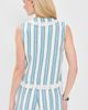 The Tiny Big Sister The Tiny Big Sister Towel Striped Top Off White/Denim Blue - 3