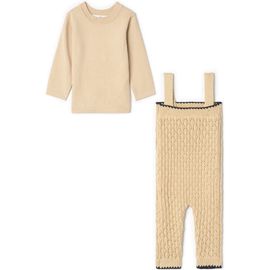 The Umbrella Academy The Umbrella Academy Boy Knit Mock Neck Top & Textured Overall 2-Piece Set