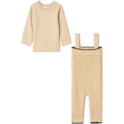 The Umbrella Academy The Umbrella Academy Boy Knit Mock Neck Top & Textured Overall 2-Piece Set