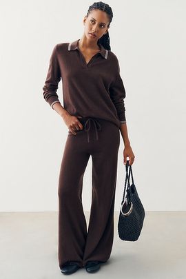 The Upside Coco Amelie Knit Wide-Leg Pants