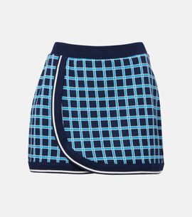 The Upside The Upside Clubhouse Reece checked cotton miniskirt